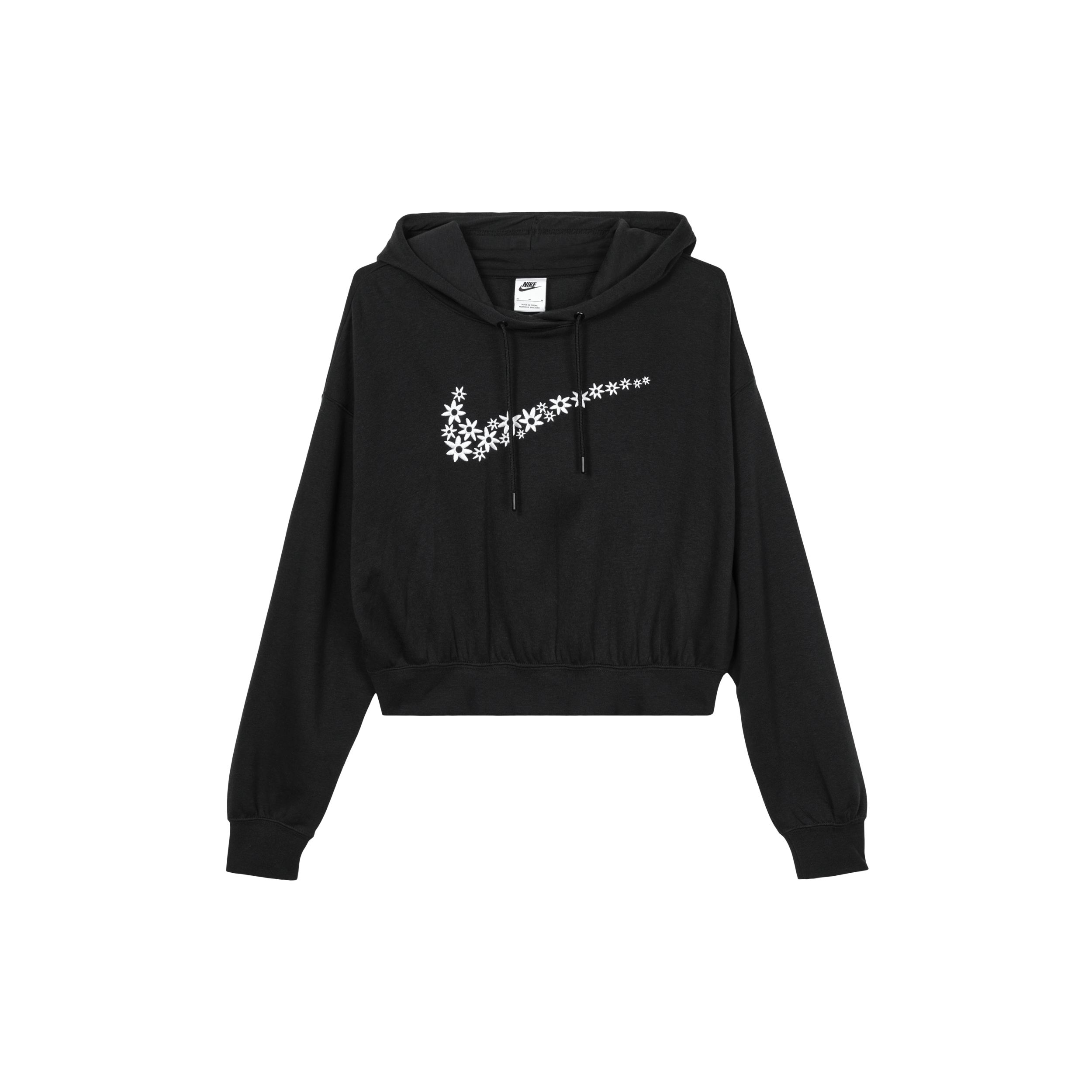 

Женская флисовая толстовка с вышитым логотипом Nike Sportswear Daisy, черные DO7257-010 XS