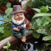 1 pezzo Statuetta Gnomo da Pesca - Resistente, Resistente alle Intemperie per Giardino Esterno, Perfetta per Paesaggistica Creativa del Cortile