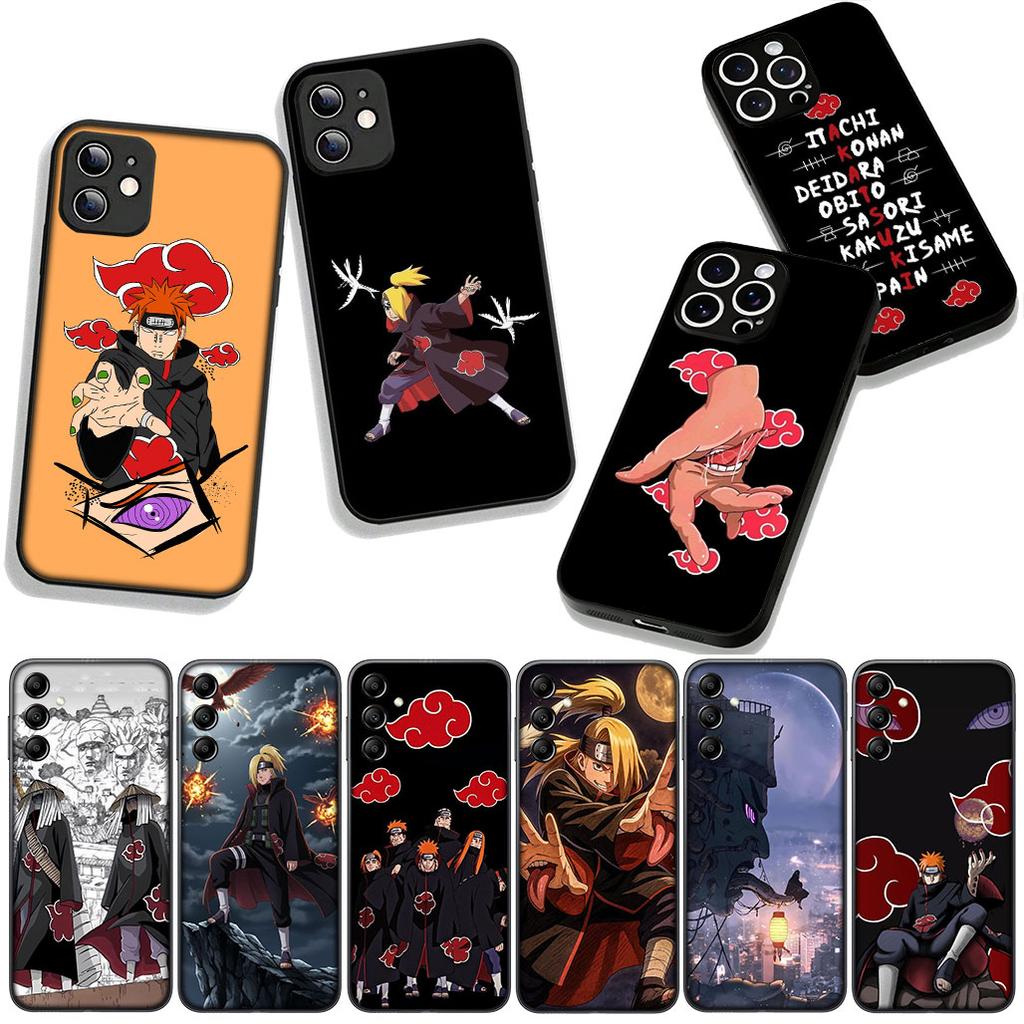 Phone Cover Deidara Pain Akatsuki Narutos Casing for Apple iPhone 16 15 14 Plus 13 12 Mini 17 Pro Max + ProMax 16E Air 15+ Case