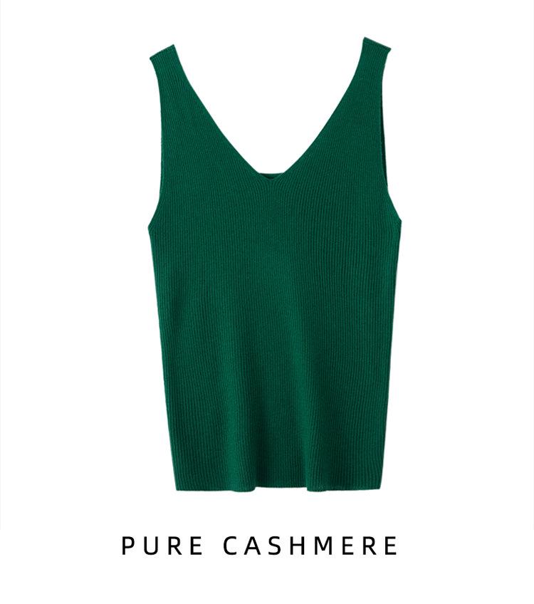 Wool Camisole Vest: Fine-Spun, Crew Neck or V-Neck, Slim-Fit Base Layer