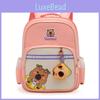 Backpack Childrens With Capybara Print Design And High Capacity For School Daily