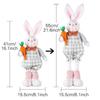 Height Figurine Easter Rabbit Figurine Resizable Design Adjustable Figurine  Home Ornament