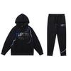 Herren Streetwear Kapuzenpullover Jogginghosen Set Baumwolle Fleece gefüttert Lässiges Sportbekleidungs Outfit