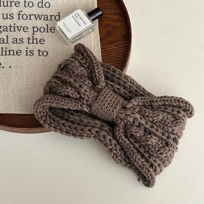 

Korea Autumn Winter Headband Solid Color Fried Dough Twists Butterfly Knot Hair Bands New Year s Eve Decorations Accessories One Size