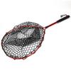 Foldable Lightweight Fly Fishing Landing Net Aluminum Alloy Frame EVA Handle Fishing NetRed