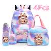 4Pc/set Cute Backpack Lunch Bag Pencil Bag Student Schoolbag Boy Girl School Bookbag 750Ml Outdoor Sports Water Bottle