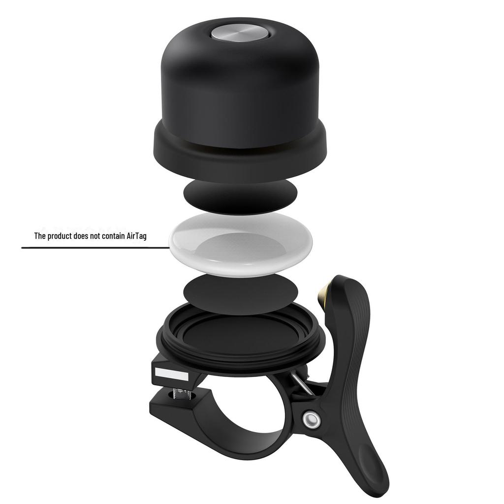 AirTag-Enabled Anti-Theft Bicycle Bell with Hidden Tracking & Positioning Device