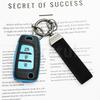 Leather Tpu Auto Car Key Case For Hyundai Elantra Solaris Tucson I30 I35 I40 Kona Genesis Santa Fe Azera Cover Holder Shell Fob