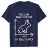 Duck Rabbit Fun Math T Shirt Birthday Gift for Men Funny Adult T-Shirt Men Short Sleeve Tshirt Men Funny Graphic Tee Shirt Tops