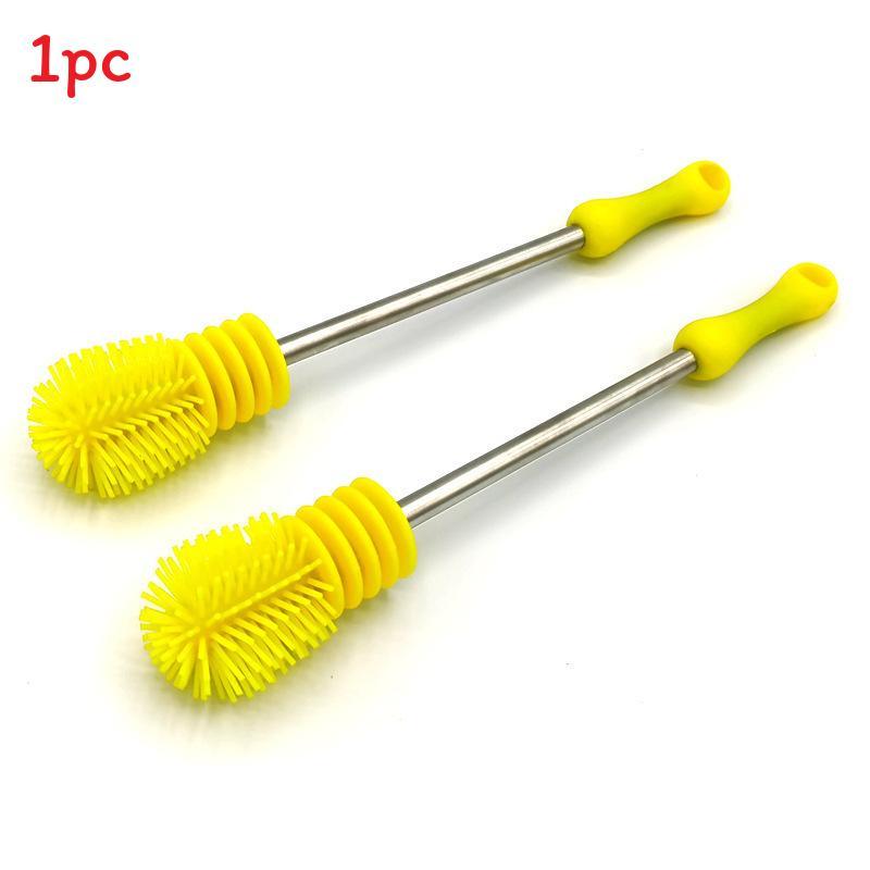 Food Grade Silicone Bottle Brush With Long Handle Baby Cup Cleaning Tool For Daily Use