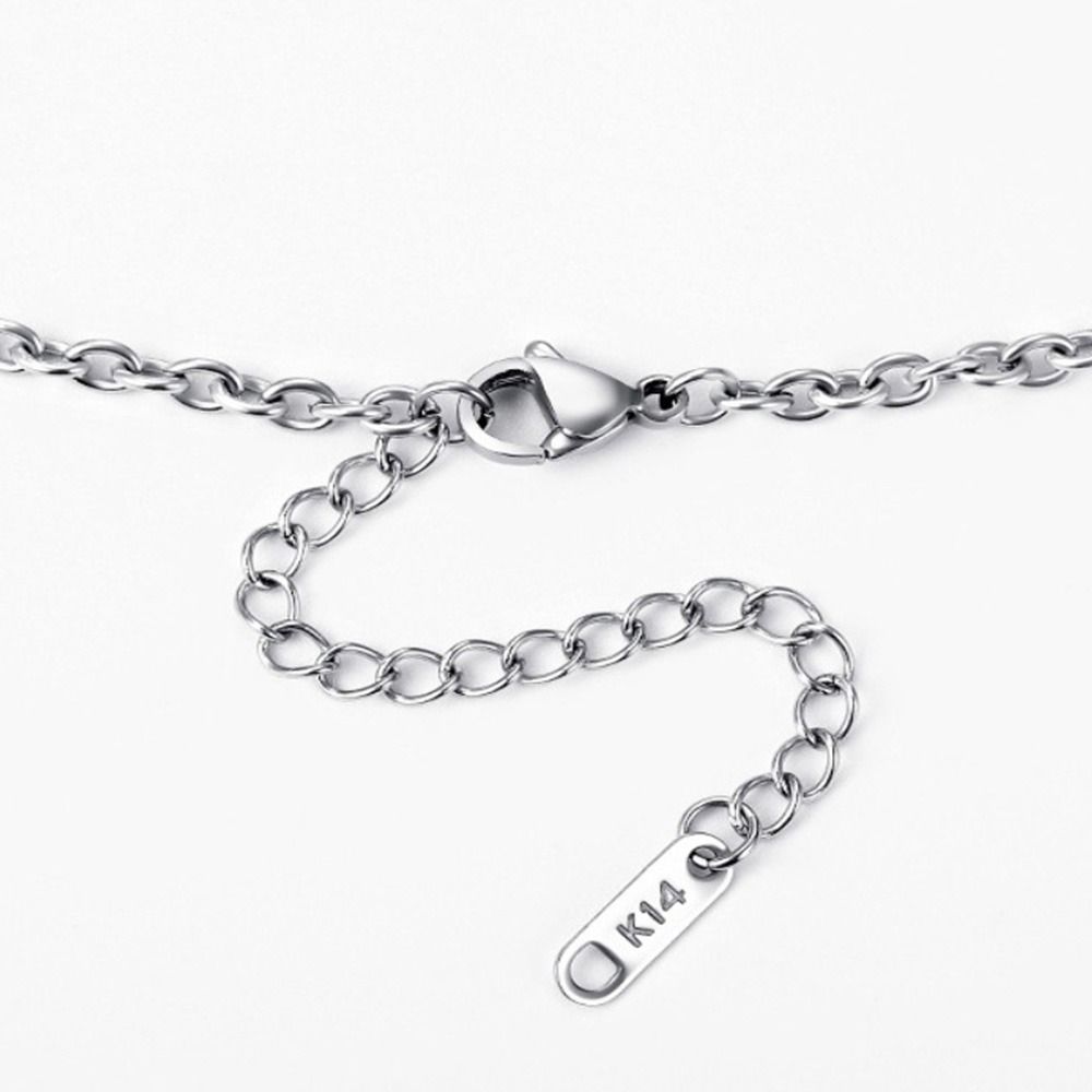 Simple Necklace Fashion Jewelry Rectangle Pendant Men's Accessories Korean Style Accessories