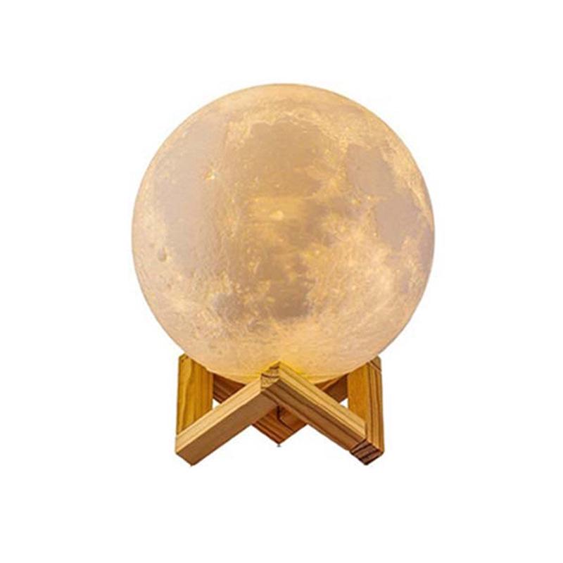 LED Moon Lamp - Touch-Activated Starry Sky Atmosphere Lamp for Bedside or Decor