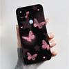 Case For Google Pixel 4a Luxury Fashion Butterfly Flowers Soft Matte TPU Silicon Back Cover Black For Pixel4a 4G 5G Phone Case