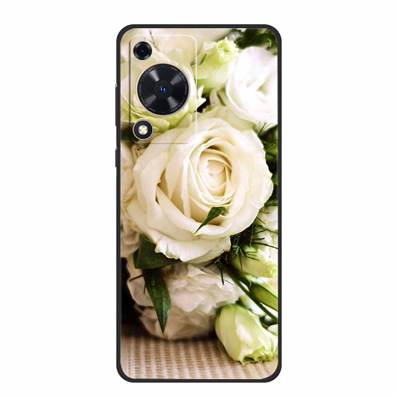 Coque For Huawei Nova Y72 Case Fashion Marble Black Silicone Soft Phone Cover Case For Huawei Nova Y72 Back Cover Case Y 72 Capa