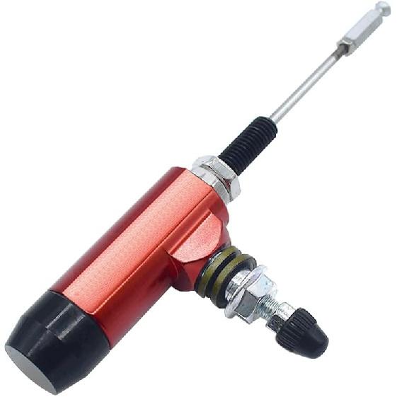 Riloer Universal Motorcycle Hydraulic Clutch Brake Pump, CNC Hydraulic Clutch Master Cylinder Lever Brake Pump, 12.7mm Universal Fit, Black красный