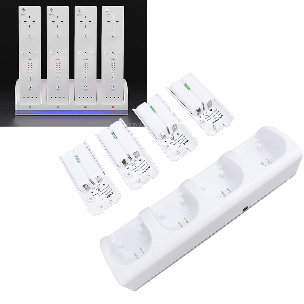 Controller  R Station for   Remotes Controller  R Dock Station with 4 Pack 2800mAh Re Able Battery