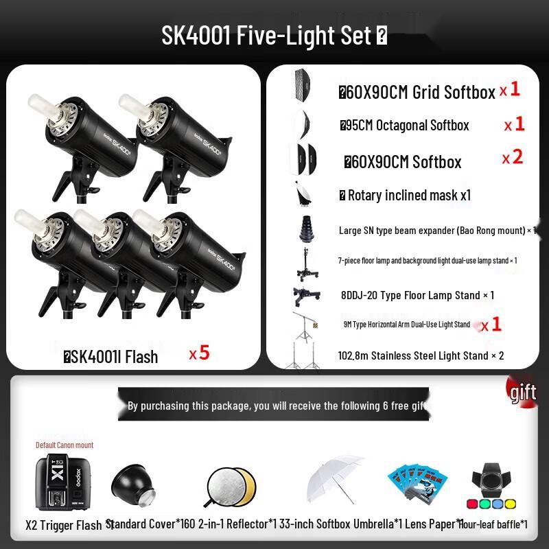 Godox SK400II 400W Studio Flash Light Kit
