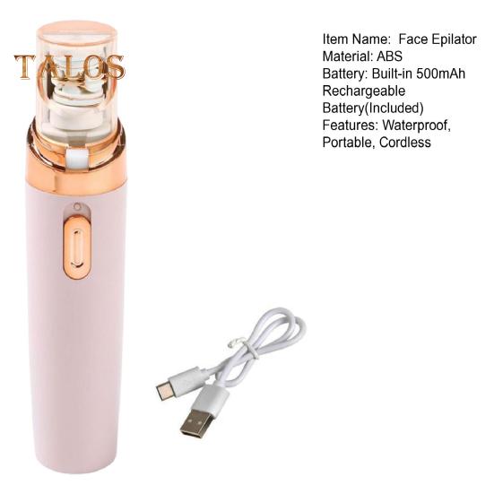 Women Face Epilator Cordless USB Rechargeable Waterproof Face Body Bikini Area Arm Leg Hair Removal Device Electric Hair Remover Trimmer Shaver