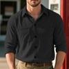 New Spring Autumn Men's Corduroy Shirt Europe Vintage Style Casual Versatile Long Sleeve Workwear Jacket for Men