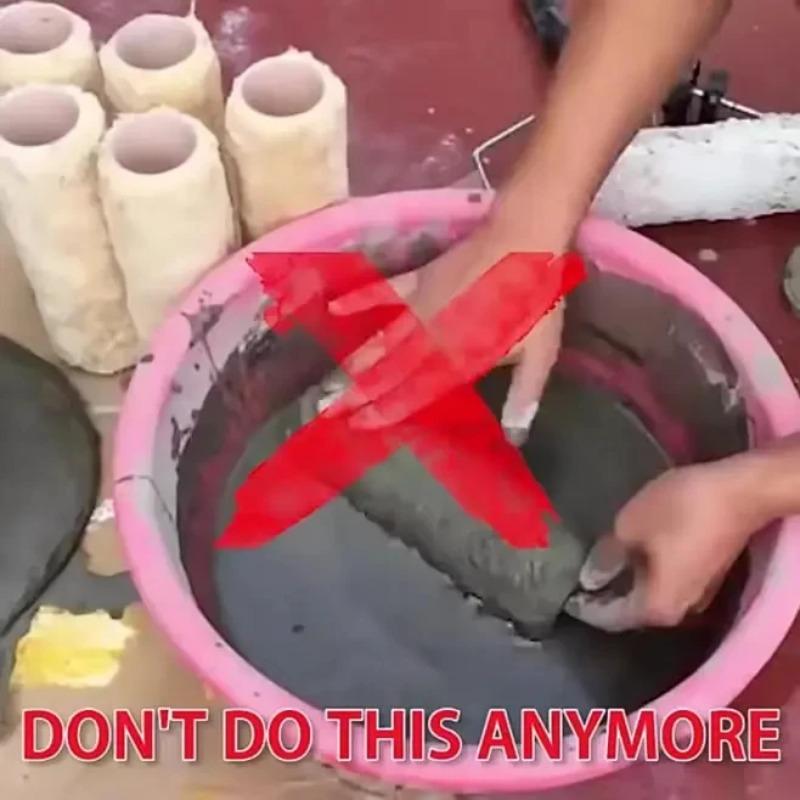 Trommelreinigungswerkzeug, Dekoration und Wandmalerei Werkzeugzubehör, Schnelle Entfernung von Farbrückständen, Wiederverwendbarer Reiniger