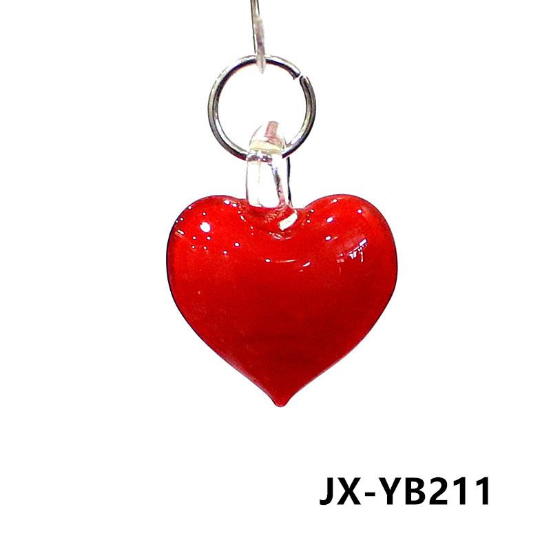 2 Stück Mini Glas Herz Form Anhänger Winzig Süß Liebe Anhänger Für DIY Bastelbedarf Hochzeitsdeko Valentinstagsgeschenke für Freunde