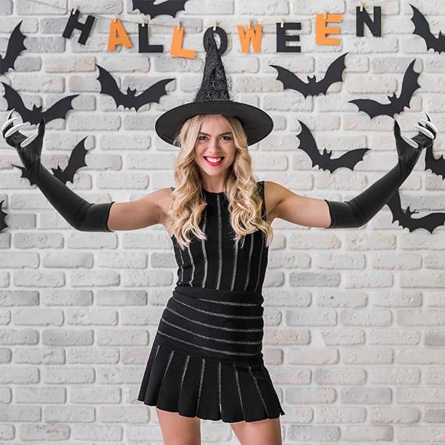 Halloween Party Supplies Pumpkin Drawstring Candy Bags Small Trick or Treat Snack Bags Kids Classroom Favor Goodie Bags Bulk