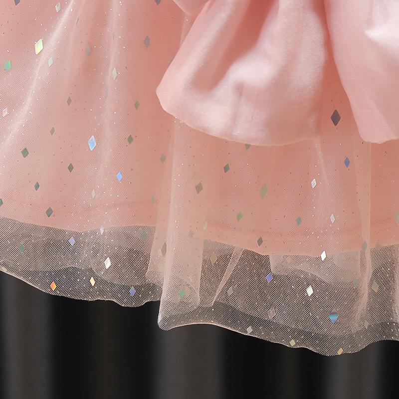 Girls' Casual Short Sleeved Dress Korean Fashion A-line Dress