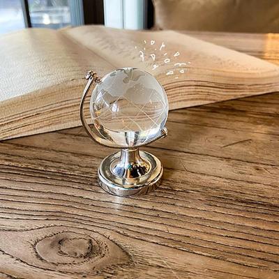 Ins Mini Globus Transparent Erde Globus Ball Miniatur Ornament Pädagogisches Spielzeug Wohnkultur Geschenk Büro Dekoration