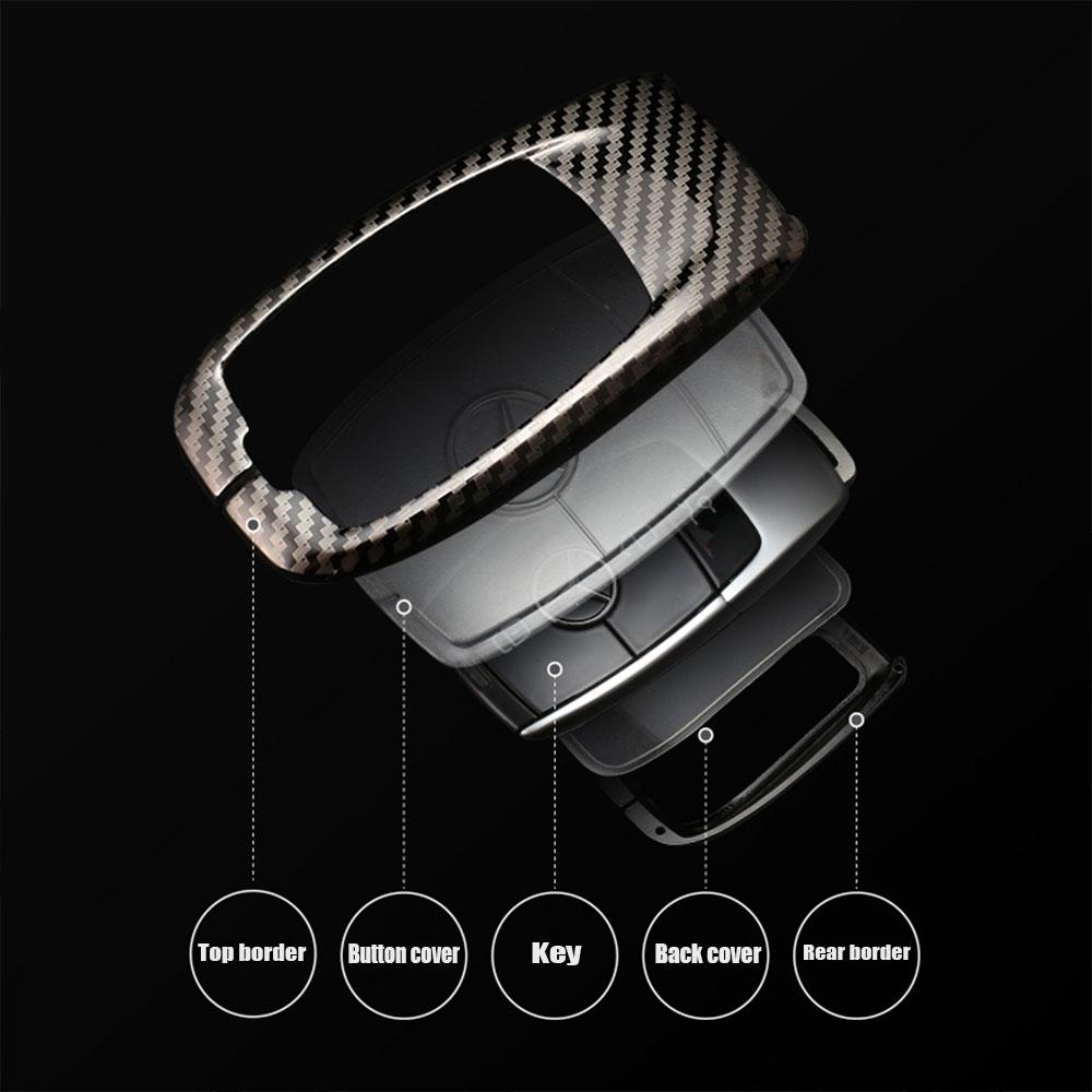 Zinc Alloy Car Key Case Cover Shell For Mercedes Benz AMG A C E S G Class GLC CLE CLA GLB GLS W177 W205 W213 W222 X167