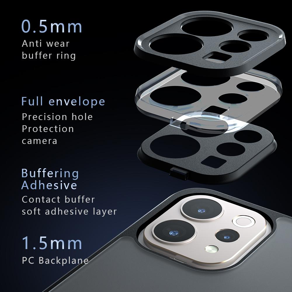 Phone Case For vivo S50 5G / V70 5G TPU + PC Shockproof Clear Phone Cover