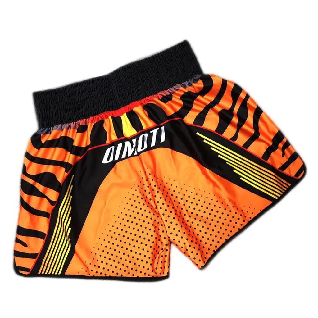 Tiger Muay Thai Kickboksing Boksing MMA UFC Fritidsshorts Gym Sport Unisex Menn Kvinner Trening Hurtigtørkende Trykk Elastisk Høy midje Trening
