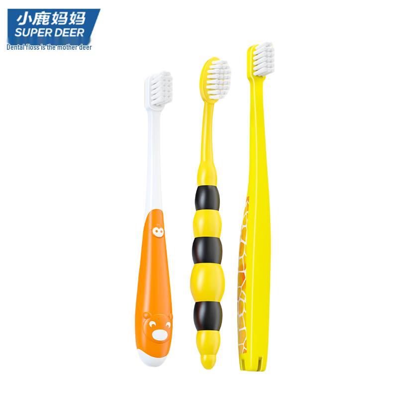 Little Deer Mom Children s Soft Bristle Toothbrush 4-Pack