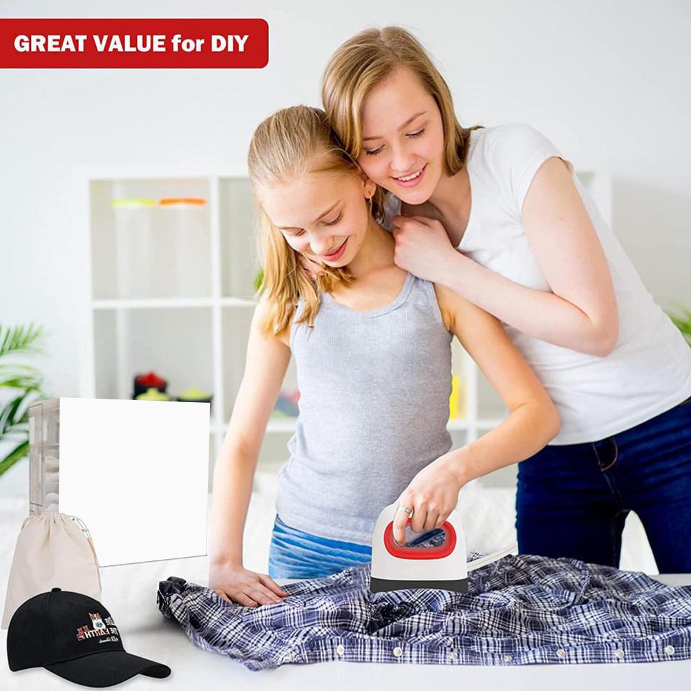 Portable Heat Press Machine for T Shirts Caps 3 Temperature Setting Mini Hand Hat Press with