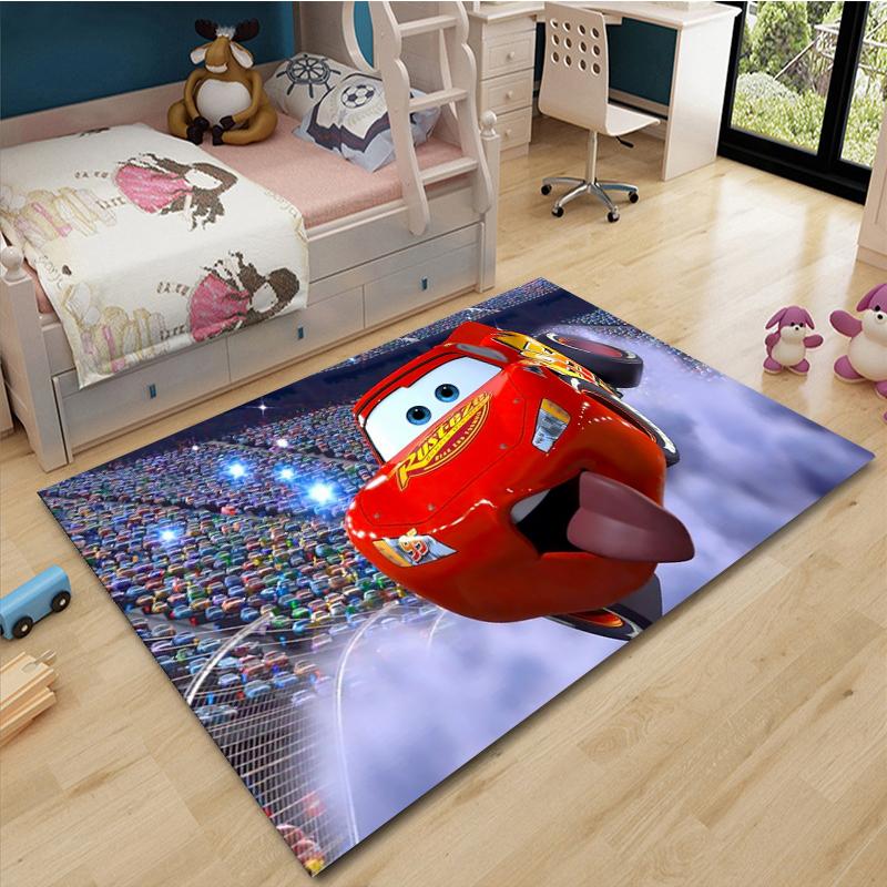 Cars McQueen Motorway Mat Road Rug Carpet for Living Room, Car Rug, Floor Carpet, Kids Room Runner, Nursery Rug, Play Rug
