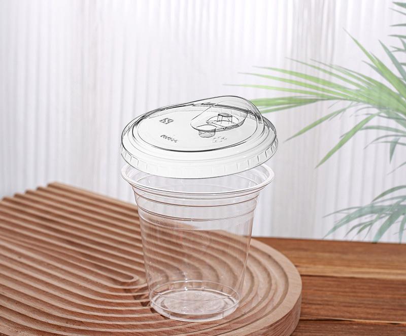 

Disposable Plastic Transparent PET Milk Tea Cold Drink Coffee Cup Is Convenient Practical Exquisite Heat-resistant Daily Life direct-drink lid