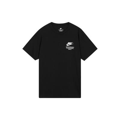 Alphabet Logo Print Comfortable Round Neck Short Sleeve T-Shirt Men Tops Black DM6428-010