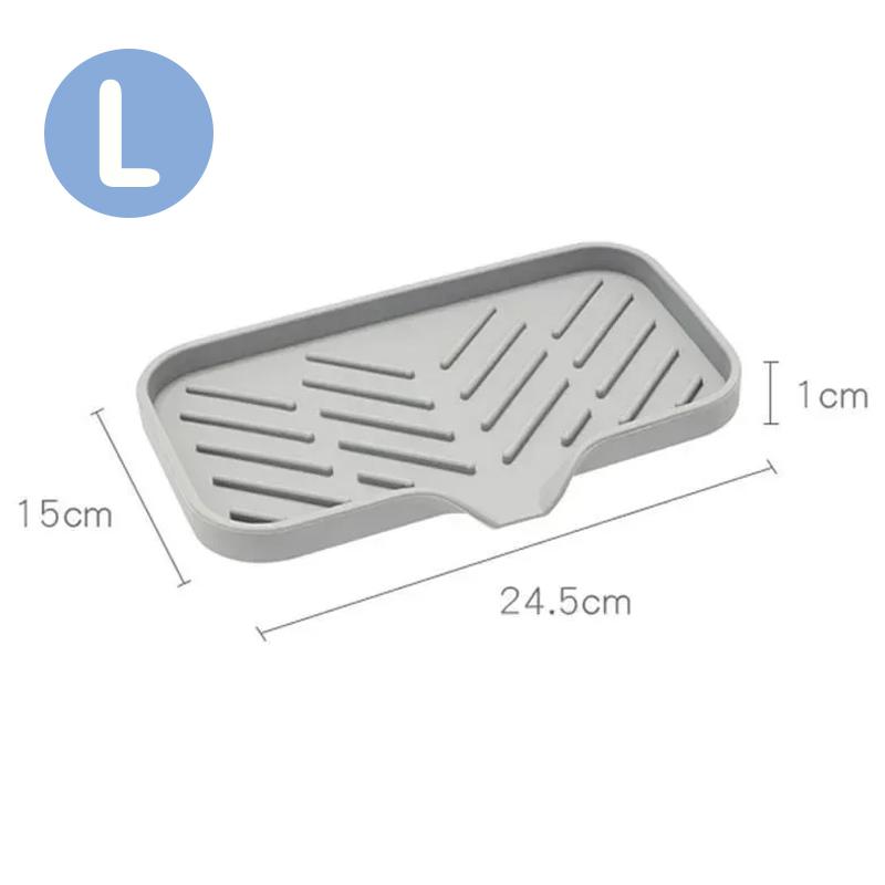 

Silicone Drain Soap Box Kitchen Bathroom Anti-slip Sink Tray Creative Washing Table Soap Tray Free Punch Drain Rack