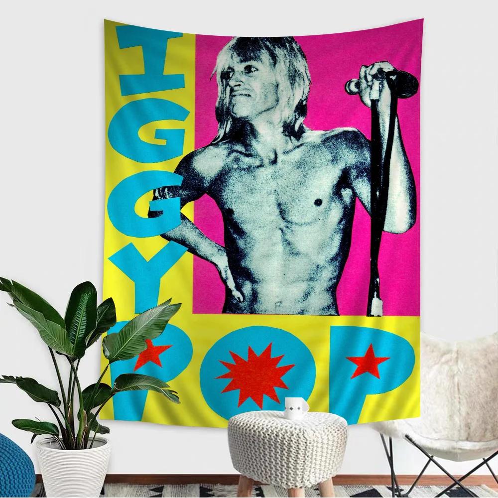 Iggy Pop Band Hanging Bohemian Tapestry Bohemian Wall Tapestries Mandala Cheap Hippie Wall Hanging