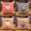 3in1 Fruit Pattern Pillow Blanket Carrot Cactus Pineapple Plush Toy Decoration