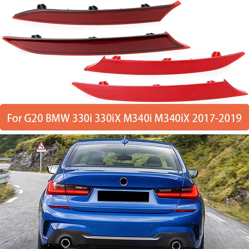 Rear Bumper Reflective Strips For BMW 3 Series M SPORT G20 Sedan G21 Wagon 320i 325d 328i 330d 330i 340i - 63148074229