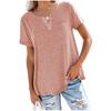 BITCED Women's Fashion Casual  Short Sleeve V Neck Blouses & Shirts International Design