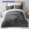 Custom Name,Cleveland Browns Pattern Bedding Home Decoration Birthday Gift ( 1 duvet cover + 2 pillowcase, without core),fan merchandise.