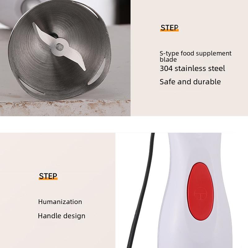 Kompakter elektrischer Handmixer und Babynahrungszubereiter