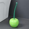 Toilet Bowl Brush Cherries Shape Ergonomic Design Safe Material Effective Cleaning