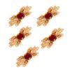 5pcs Chinese Bowknot Buttons Cheongsam Capes Cloaks Clasps Cardigans Clip Fasteners for Clothing Decors Fashion Chinese Suit Button