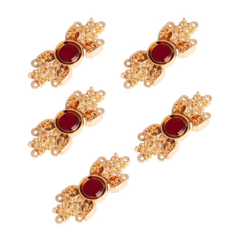5Pieces Chinese Cheongsam Buckle Snap Fasteners for DIY Cheongsam Capes Cloaks