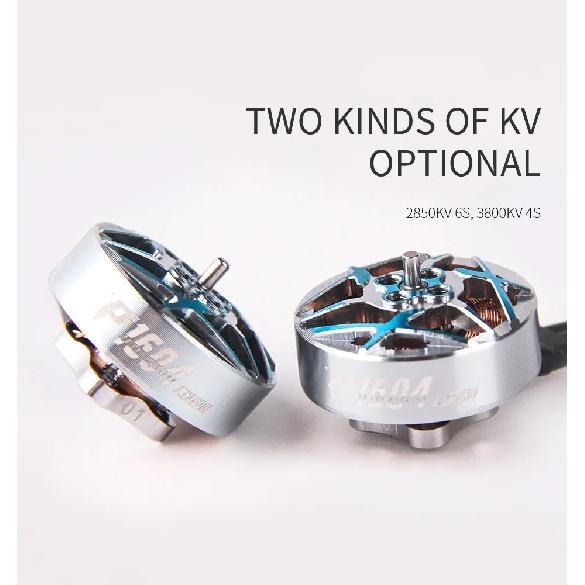 4PCS T-MOTOR P1604 KV2850 6S/KV3800 4S Brushless Motor 1.5mm Shaft 9*9mm Holes For RC FPV Freestyle 3.5inch Sub 250g Drone