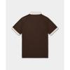 Originals Logo Side Slit Short Sleeve Polo Shirt Unisex Polo Shirts Dark-Brown KB5462