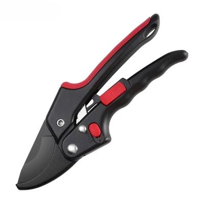 Gardening Plant Scissor Adjustable Ratchet Skip Garden Pruning Shear SK5 Steel Cutter Labor-saving Branch Pruner Trimmer Tools
