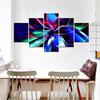 5 Pieces Canvas Wall Arts Poster Painting Abstract Glassy Colorful Abstract Wallpaper Home Decor Picture Printing Living Room